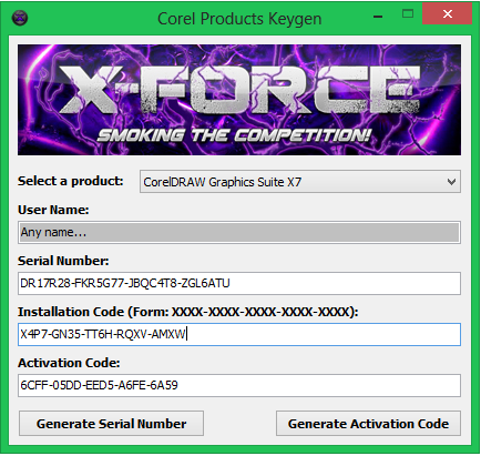 How to use xforce keygen